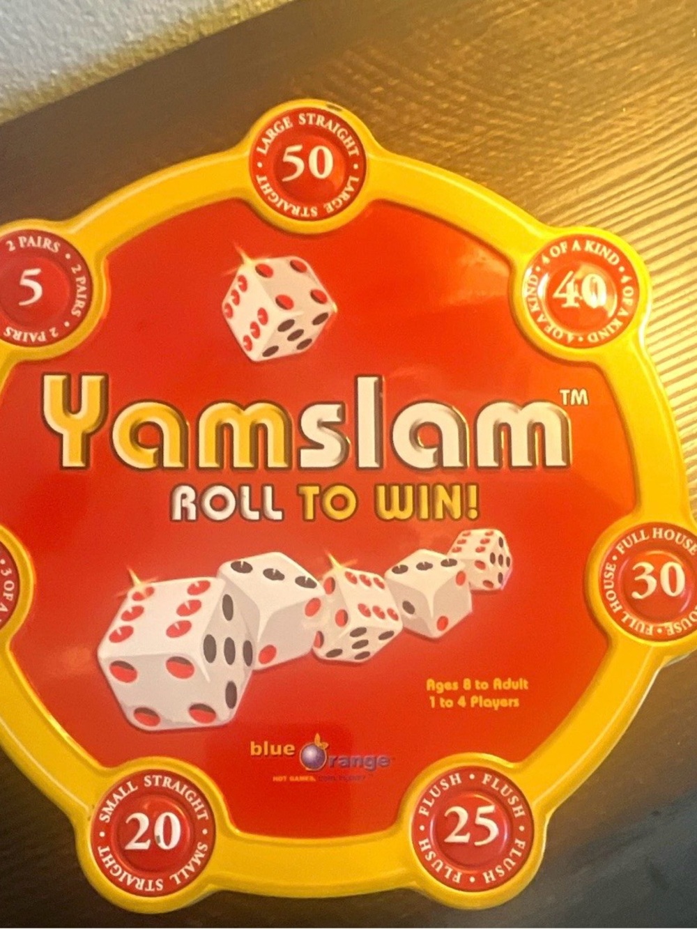 Yamslam Roll to Win! Dice Game - Red by Blue Orange